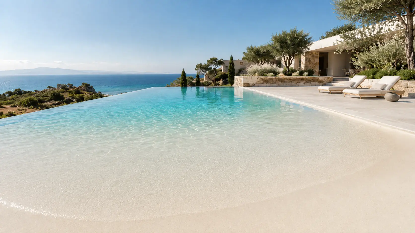 Arelite mineral pool finish